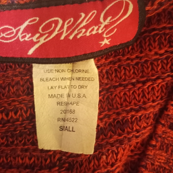 Say What V-Neck Sweater Blouse - Picture 3 of 4